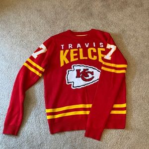 KC Chiefs Travis Kelce sweater jersey